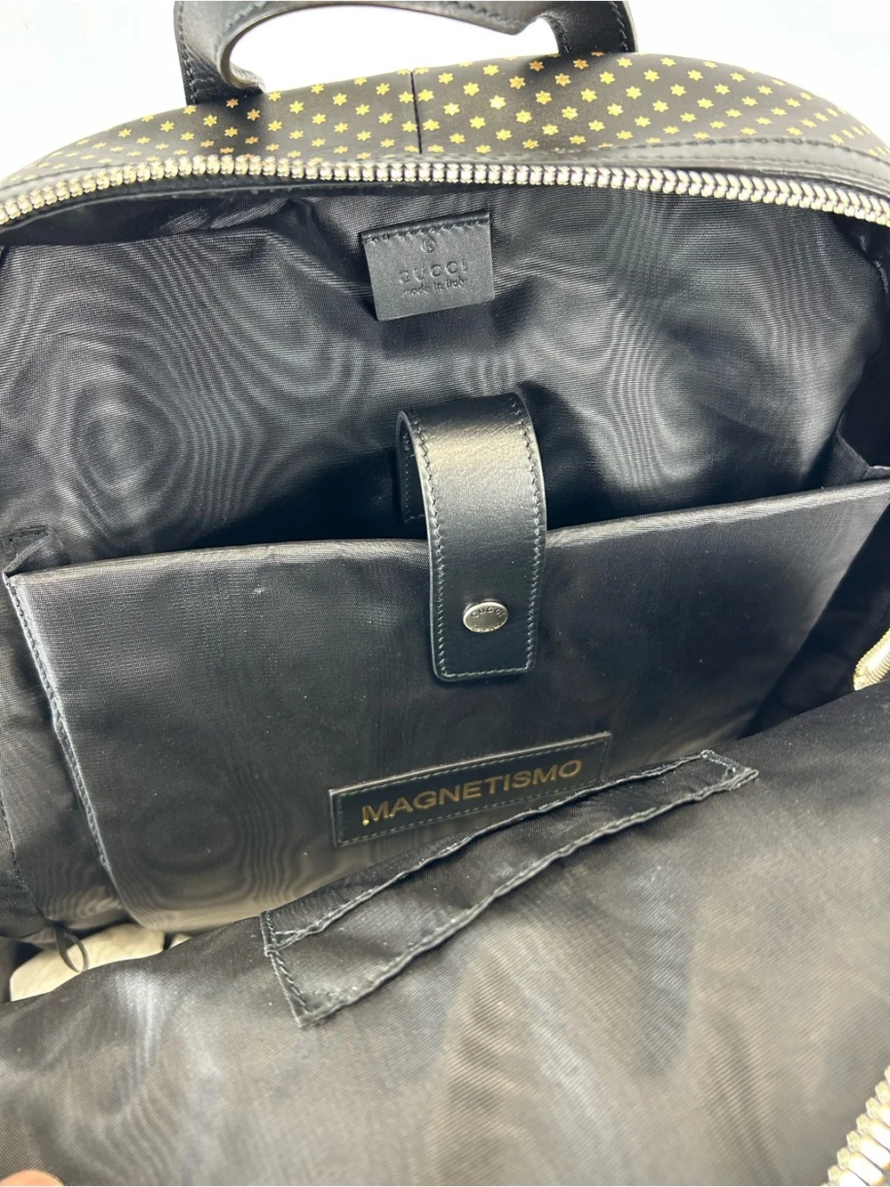 Gucci buffed leather
